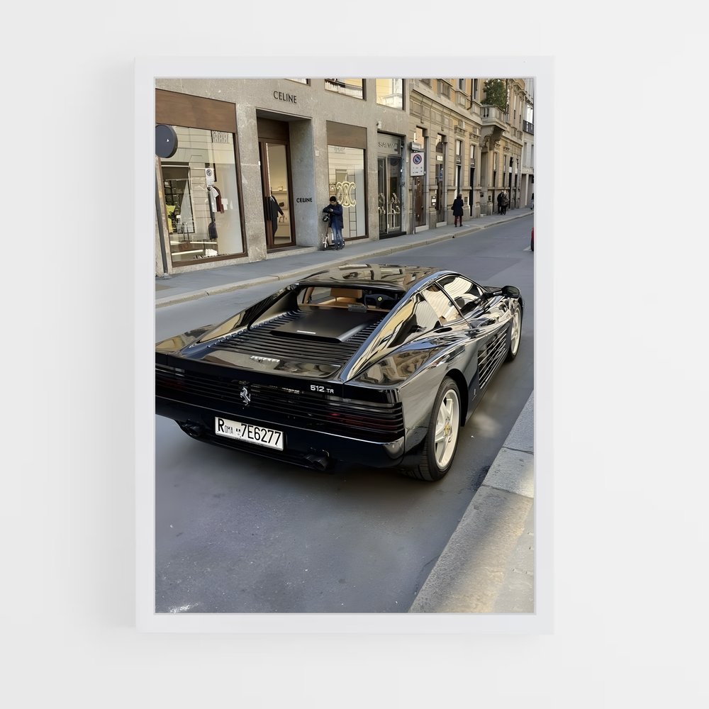 Poster sophistication icône – affiche Ferrari (vue 3)